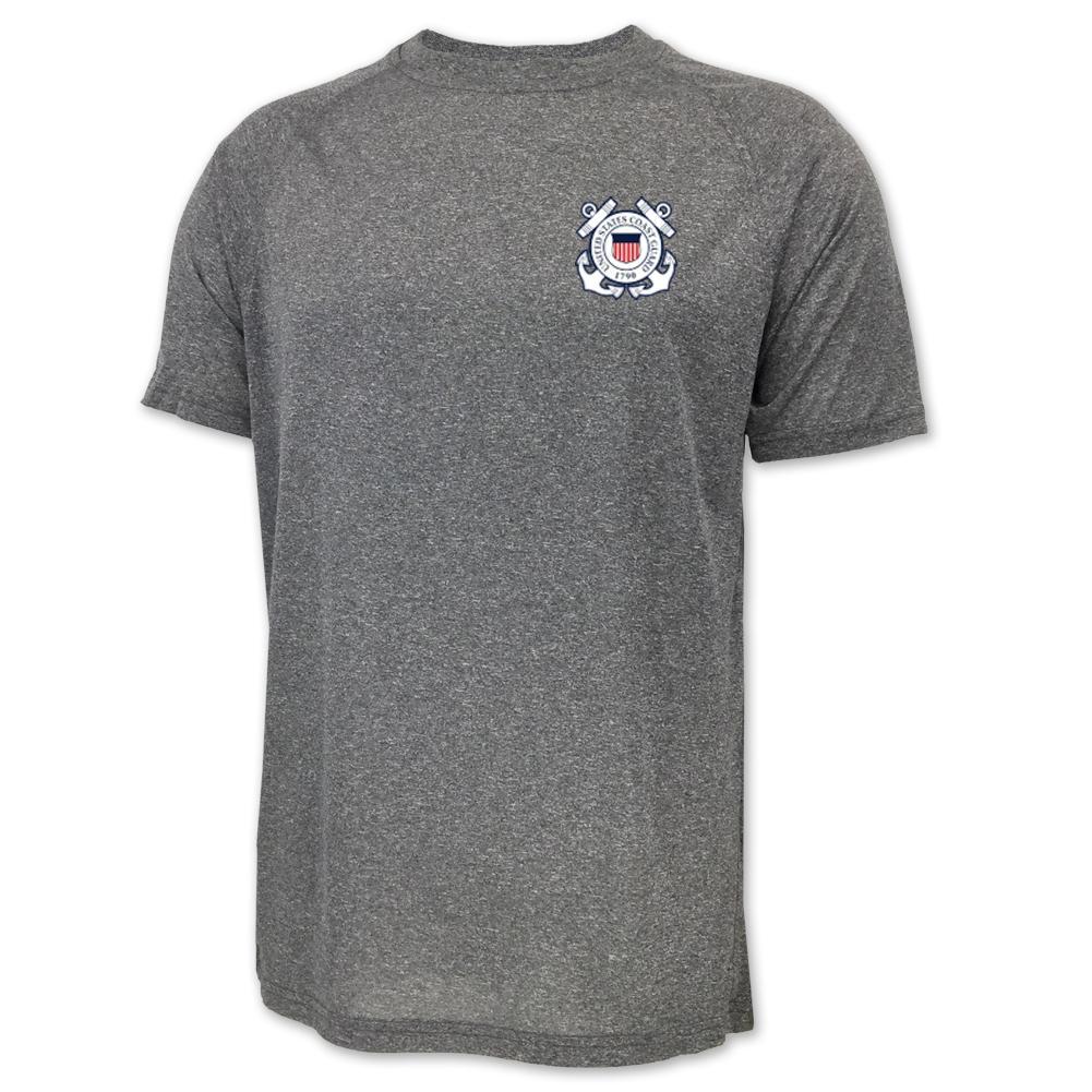 Coast Guard Seal Logo Performance T-Shirt (Grey)