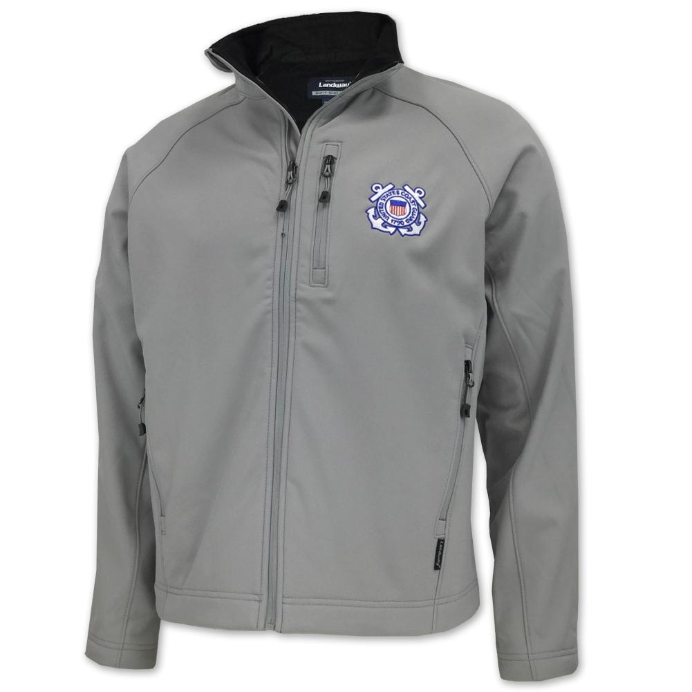 COAST GUARD SOFT SHELL JACKET (SILVER) 1