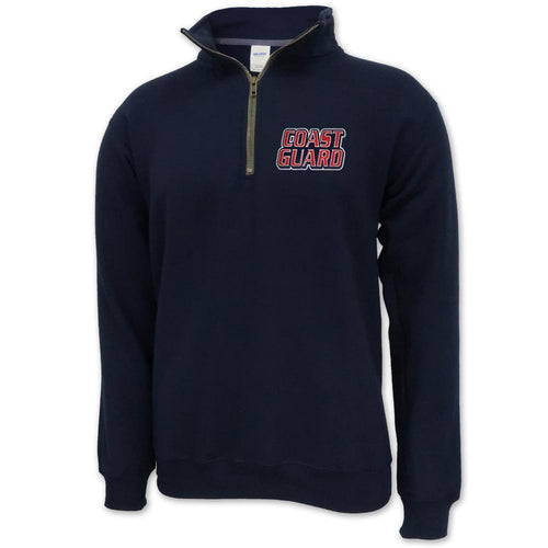 COAST GUARD TWIL LOGO 1/4 ZIP (NAVY) 1