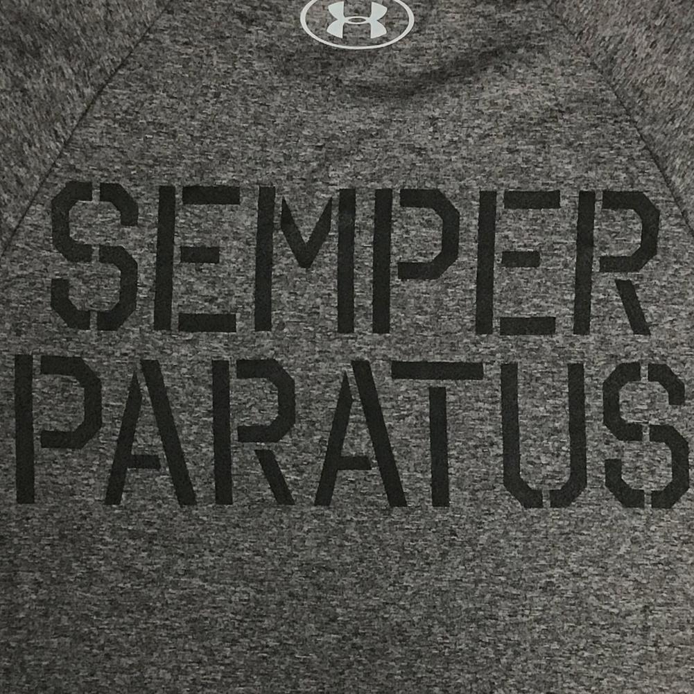 COAST GUARD UNDER ARMOUR SEMPER PARATUS TECH T-SHIRT (CHARCOAL) 3