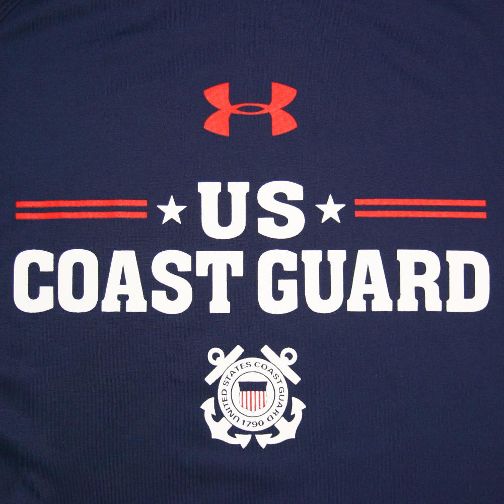 COAST GUARD UNDER ARMOUR STARS TECH T-SHIRT (NAVY) 1