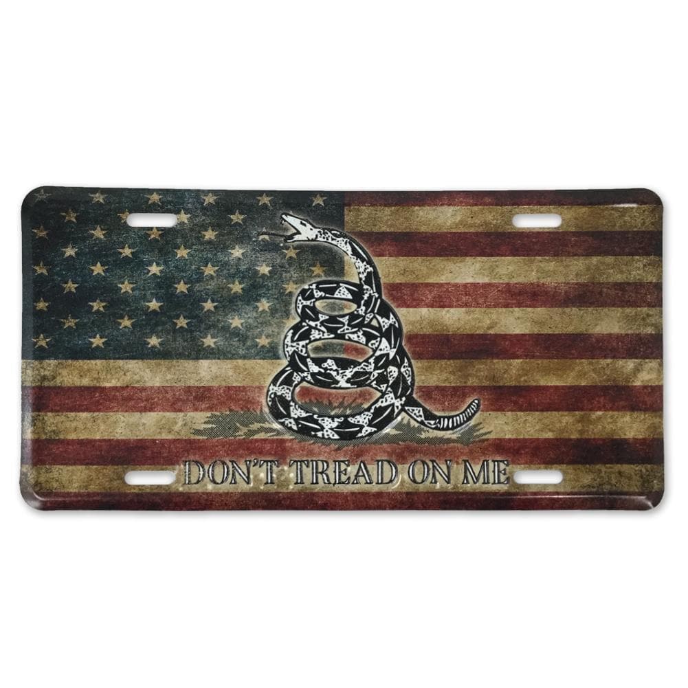 DONT TREAD ON ME LICENSE PLATE (12"X 6")