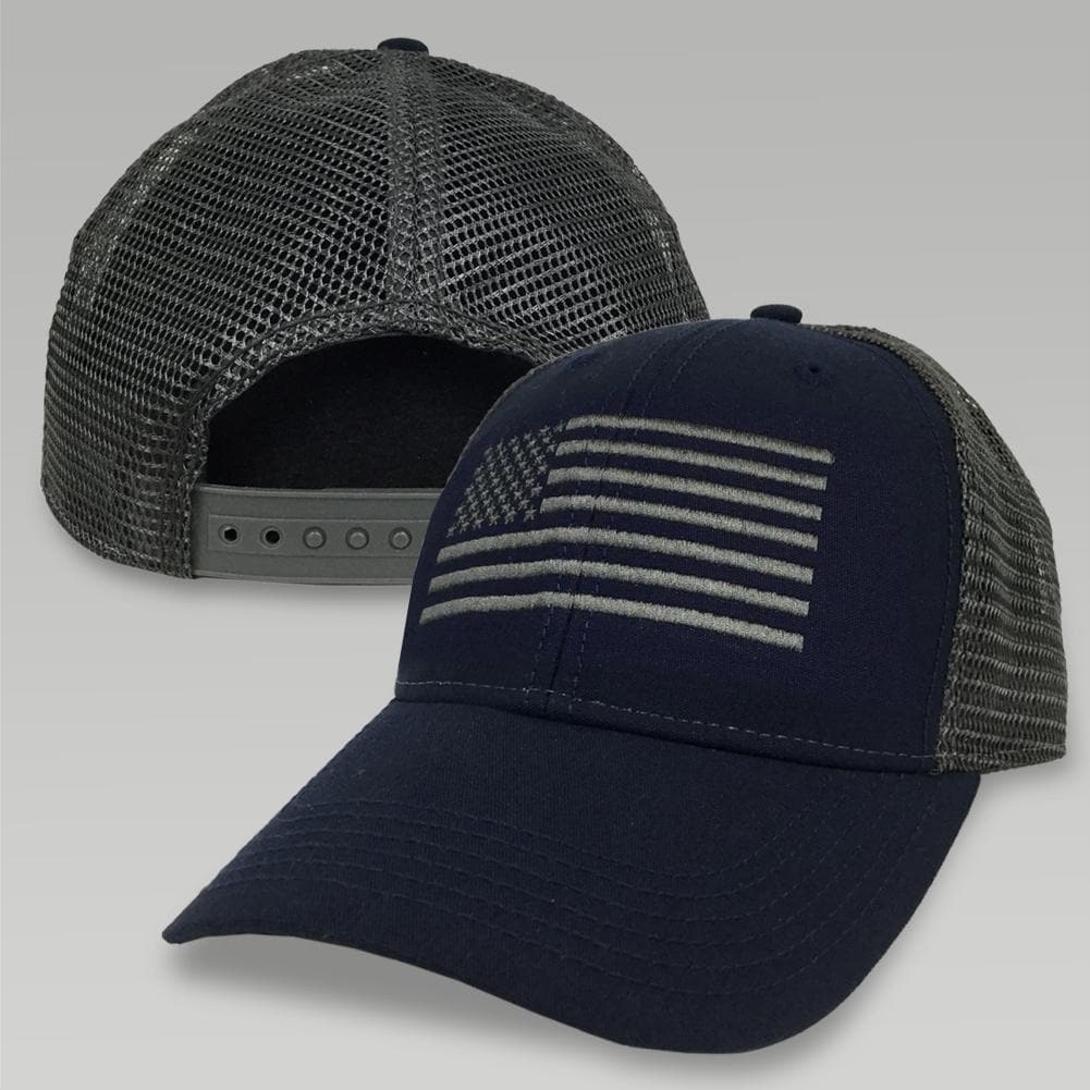 FLAG LO PRO SNAPBACK TRUCKER HAT (NAVY) 3