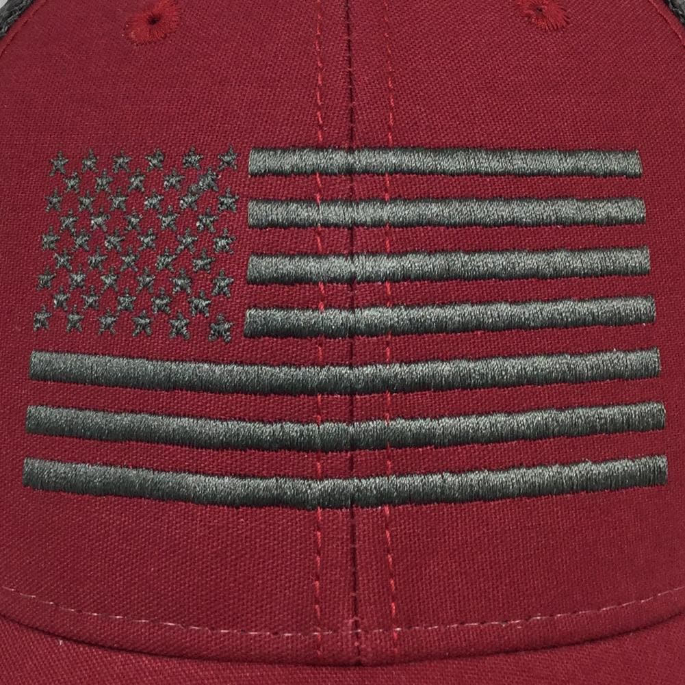 FLAG LO PRO SNAPBACK TRUCKER HAT (RED) 2