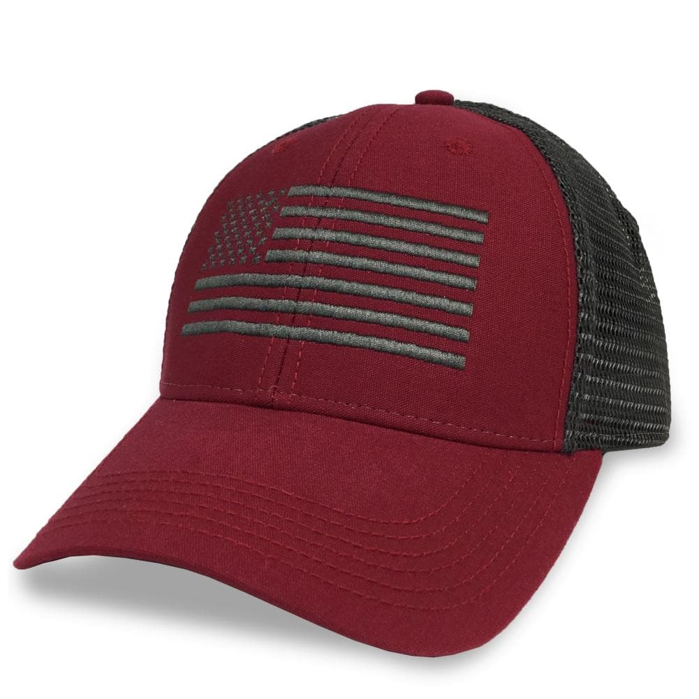 FLAG LO PRO SNAPBACK TRUCKER HAT (RED) 5