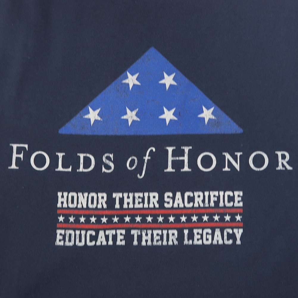 FOLDS OF HONOR FLAG LONG SLEEVE POCKET T-SHIRT (NAVY) 3