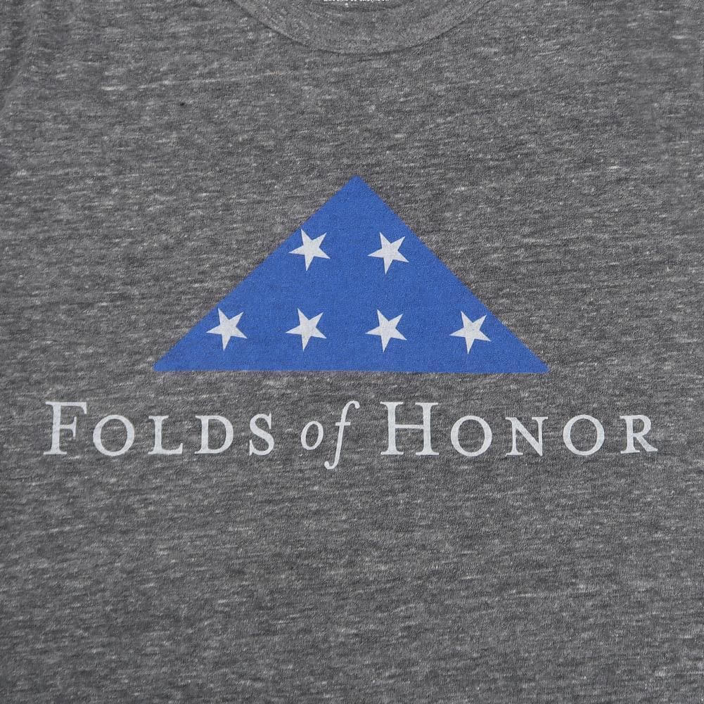 FOLDS OF HONOR TRI-BLEND T-SHIRT (HEATHER GREY) 2