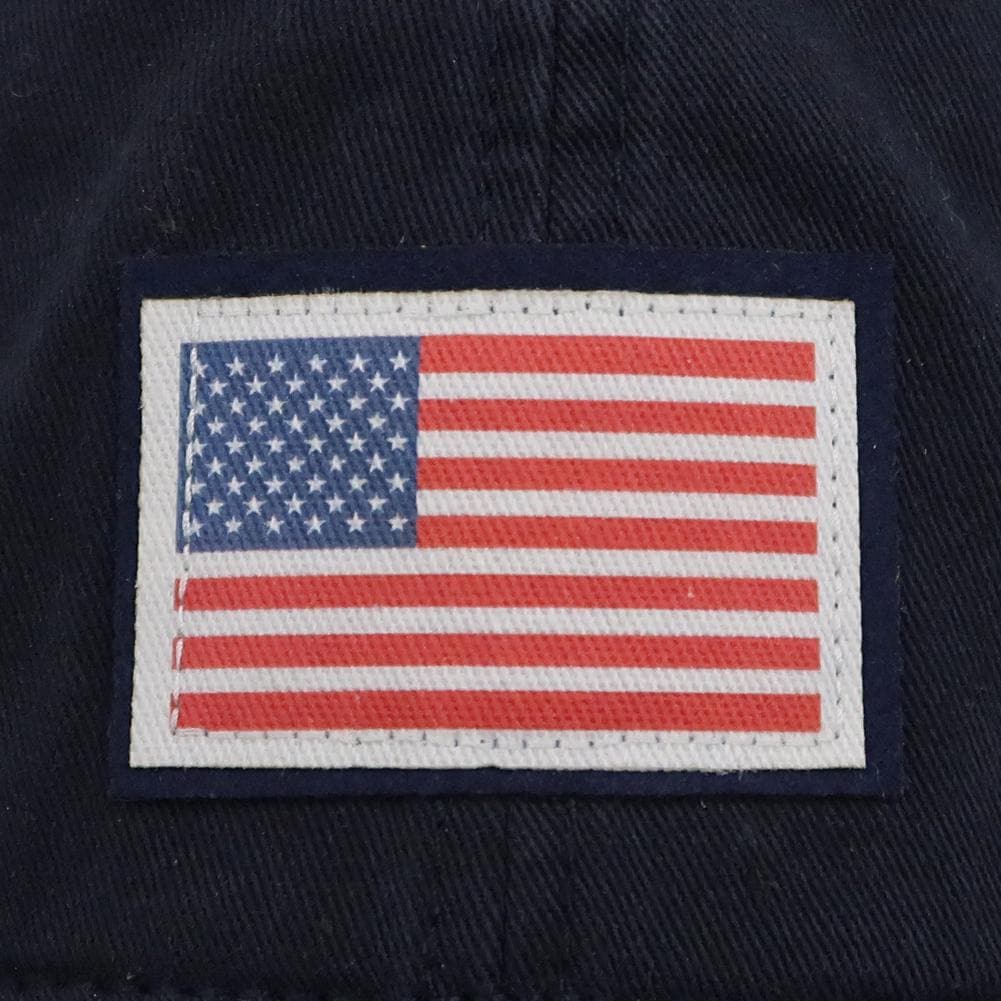 FOLDS OF HONOR USA FLAG LOW PROFILE TWILL HAT (NAVY) 1