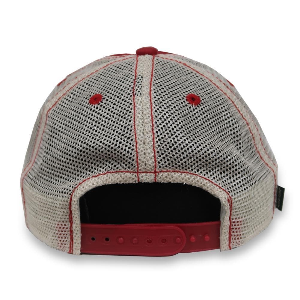 FOLDS OF HONOR USA FLAG LOW PROFILE TWILL TRUCKER HAT (RED) 6