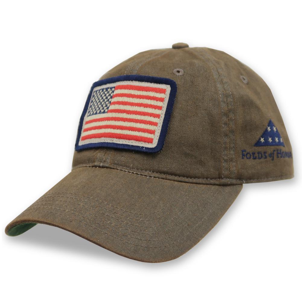 FOLDS OF HONOR USA FLAG OLD FAVORITE HAT (GREY) 3