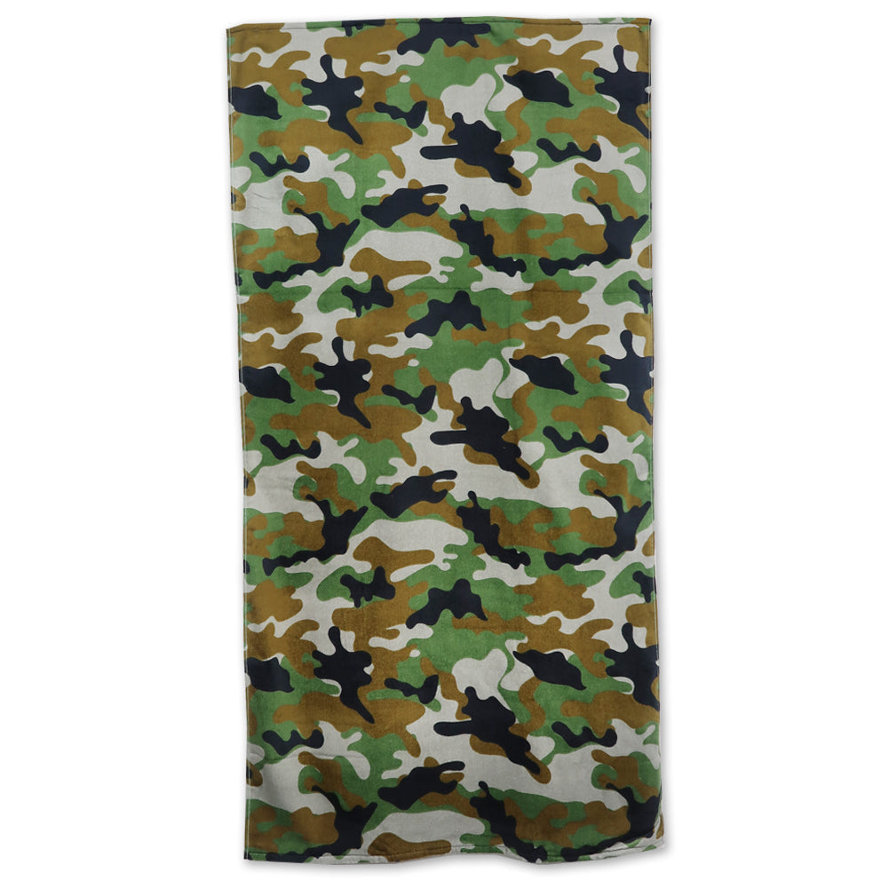 GREEN CAMOUFLAGE BEACH TOWEL (30"X60") 1