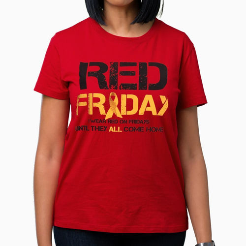 LADIES RED FRIDAY TSHIRT