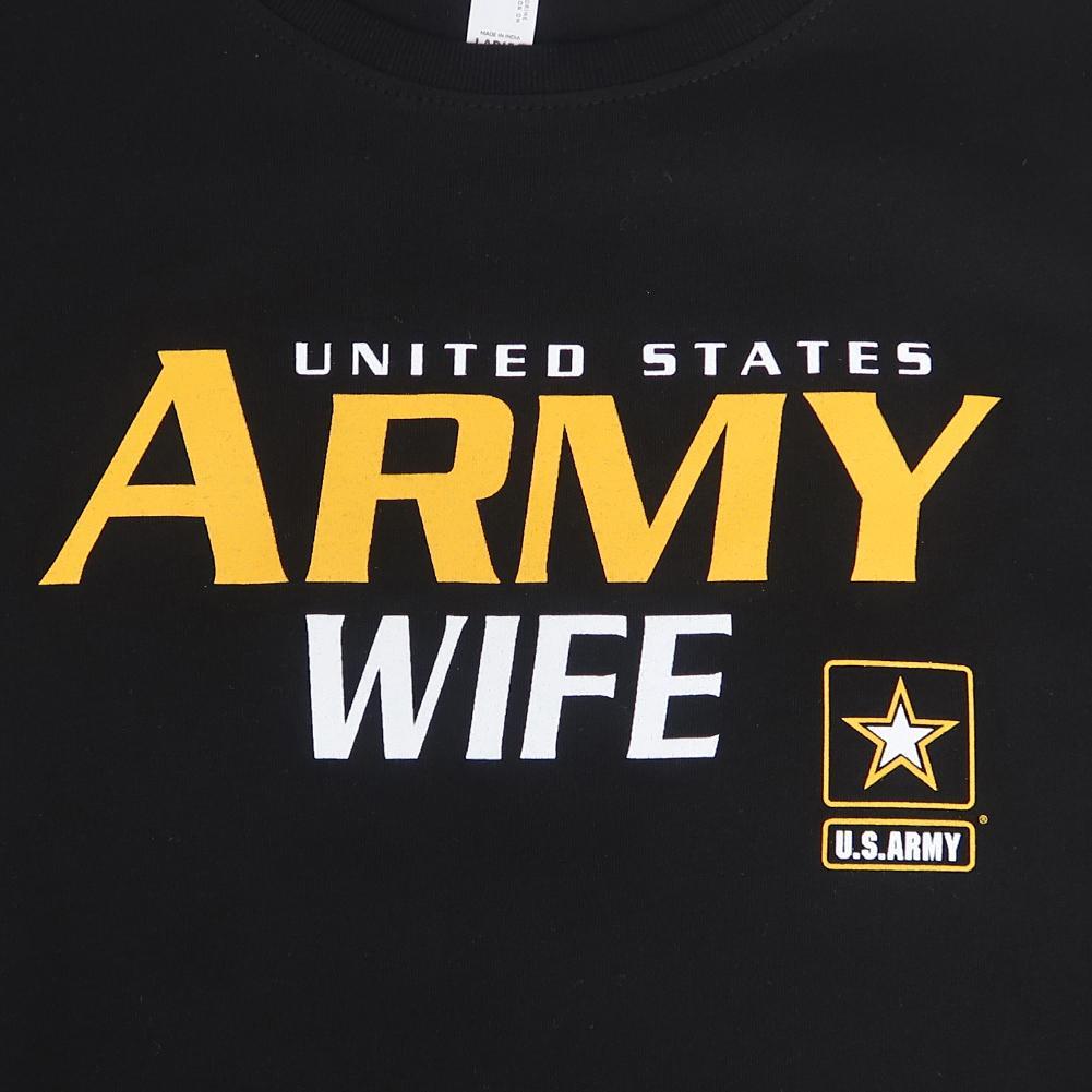 Ladies United States Army Wife T-Shirt (Black)