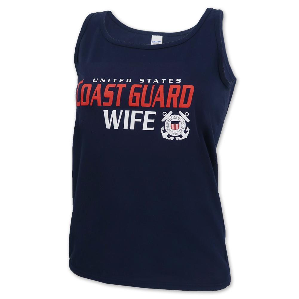 Ladies United States Coast Guard Tank (Navy)