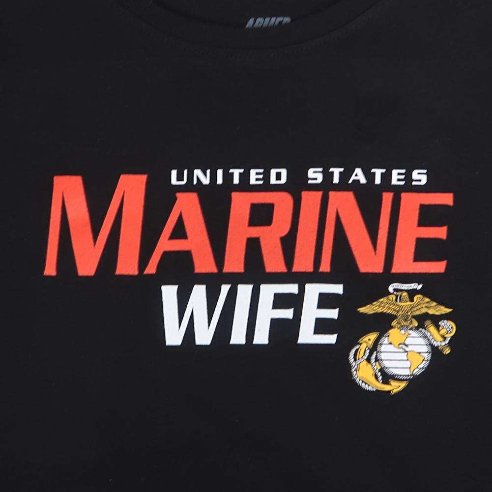 Ladies United States Marine Wife Tank (Black)