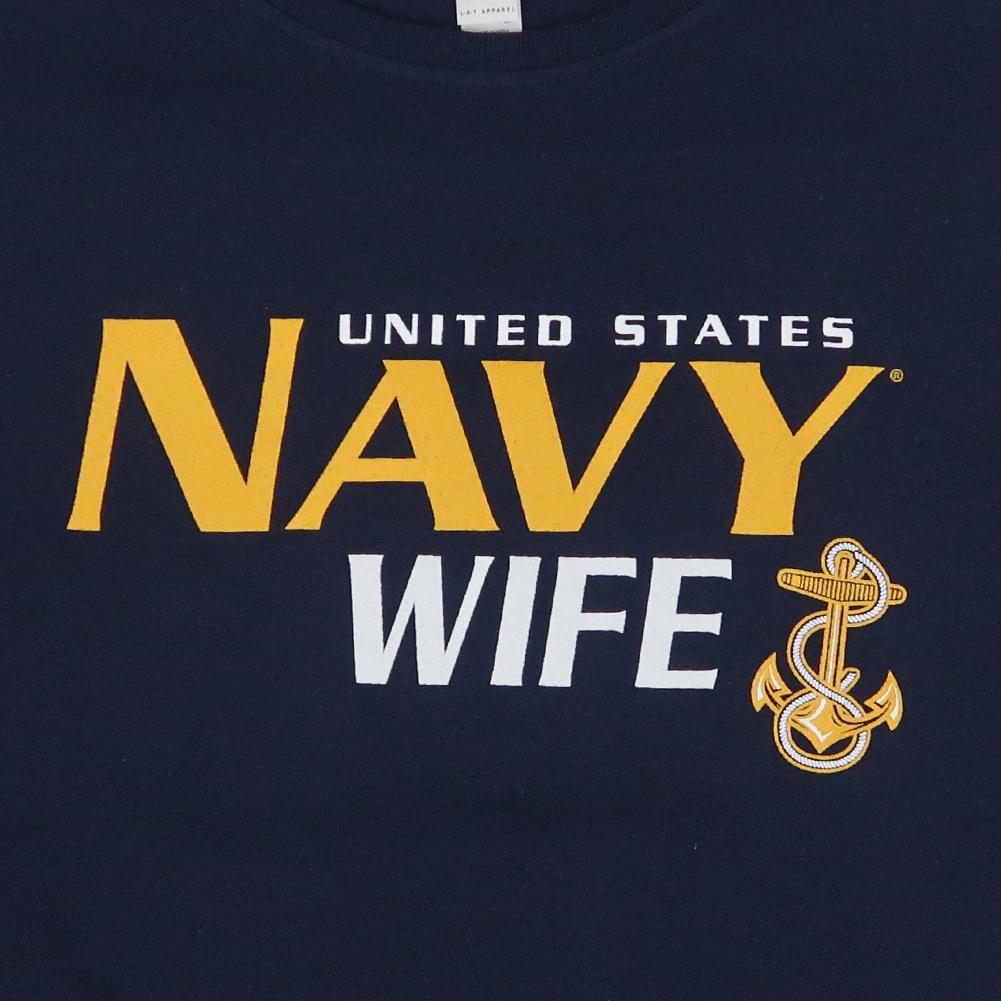 Ladies United States Navy Wife T-Shirt (Navy)