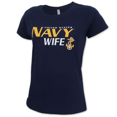 Ladies United States Navy Wife T-Shirt (Navy)