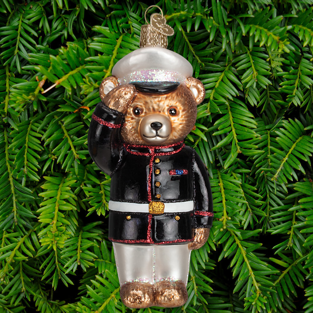 MARINE BEAR ORNAMENT 1