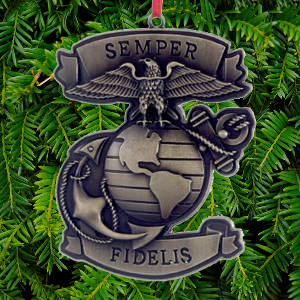 MARINE CORPS METAL ORNAMENT 1