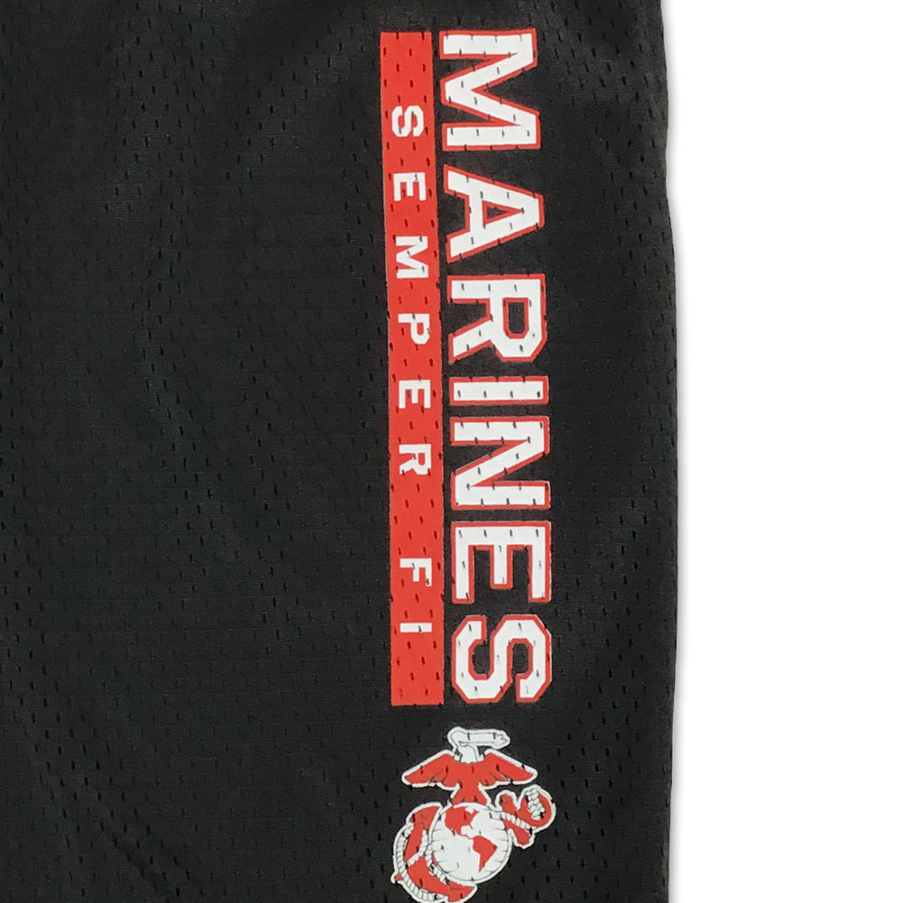 MARINES CHAMPION SEMPER FI MESH SHORT (BLACK) 4