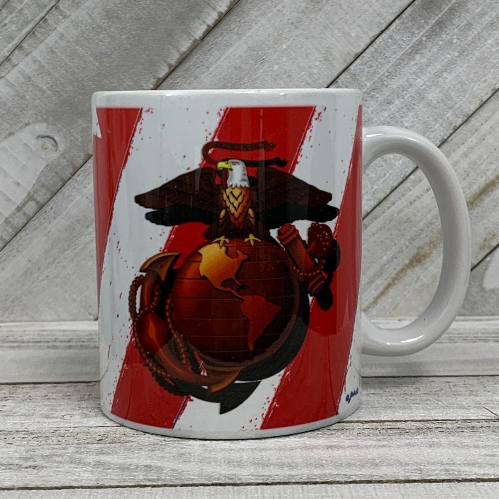 MARINES DISTRESSED CERAMIC MUG 1