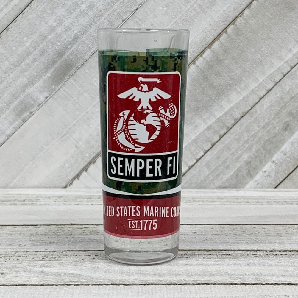 MARINES EGA SHOOTER SHOT GLASS