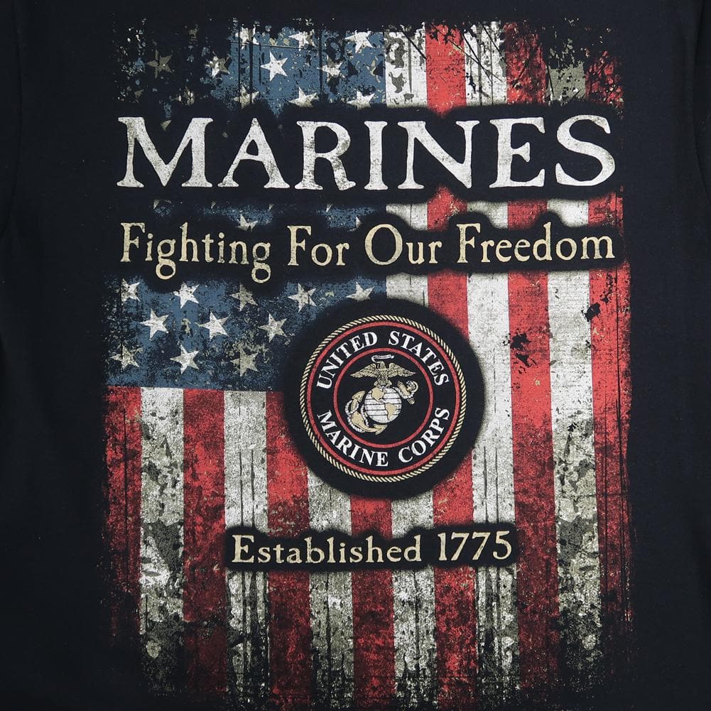 MARINES FIGHTING FOR OUR FREEDOM T-SHIRT (BLACK) 6