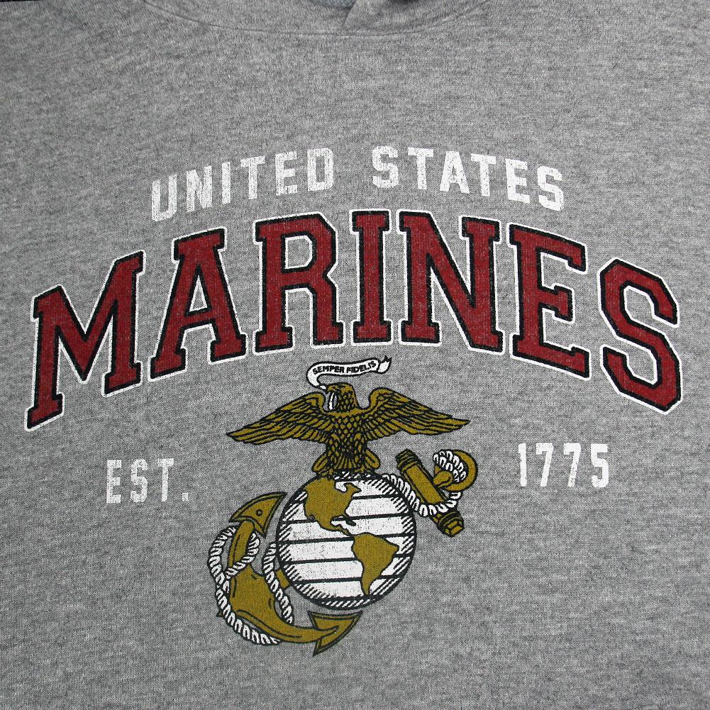 MARINES GLOBE EST. 1775 HOOD (GREY) 1