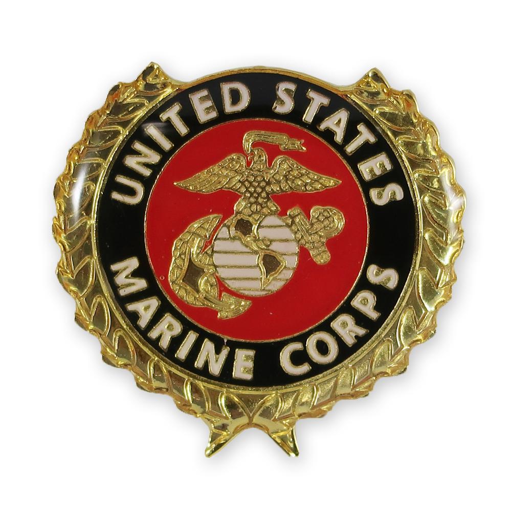 MARINES LAUREL LEAF LAPEL PIN