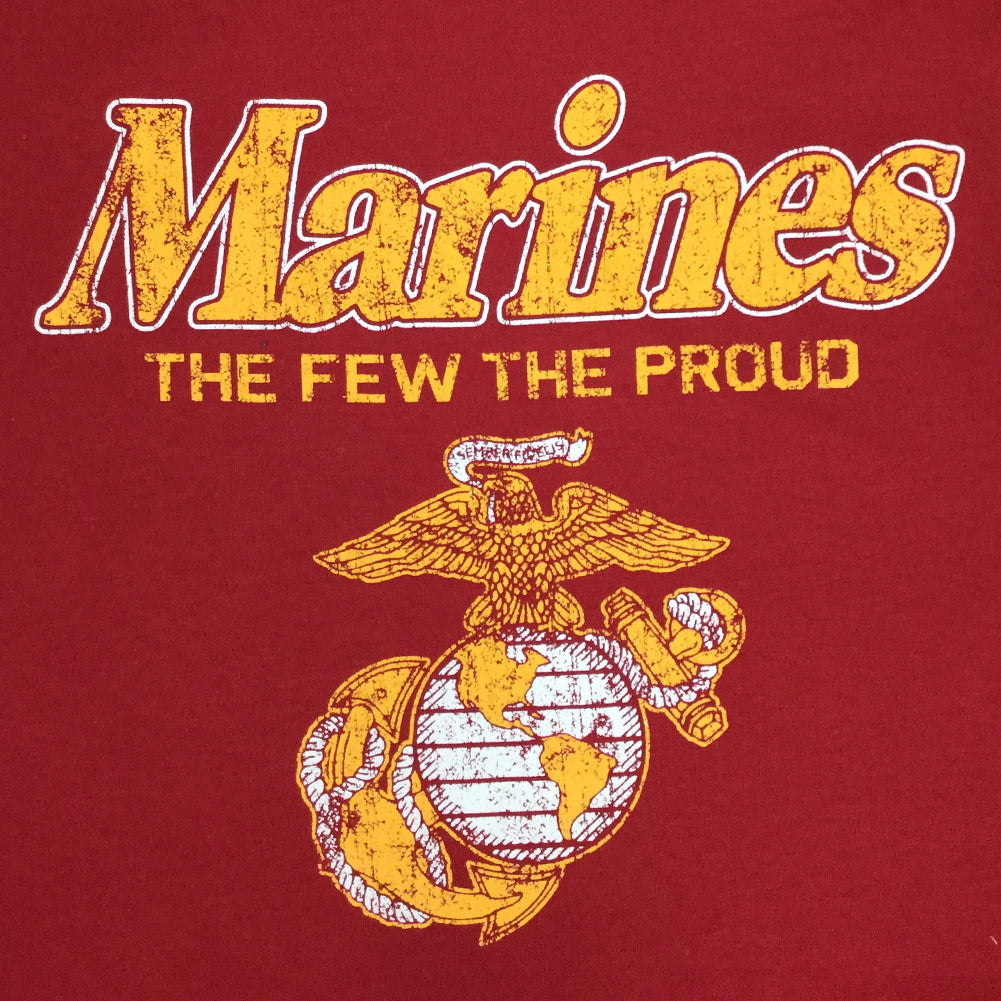 MARINES THE FEW THE PROUD LONG SLEEVE T (CARDINAL) 9