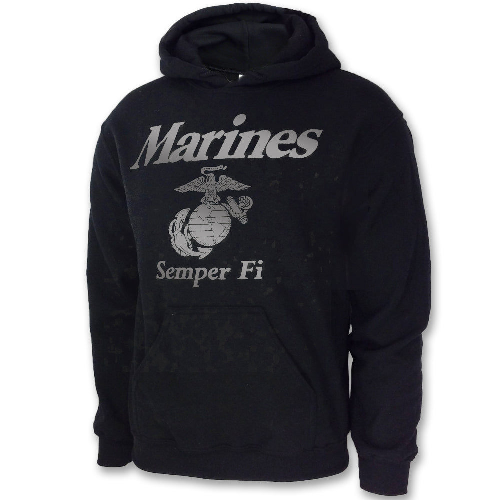 MARINES REFLECTIVE HOOD (BLACK) 1