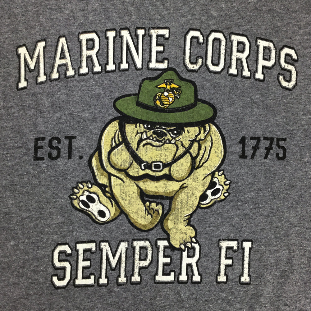 MARINES RETRO T-SHIRT (GRAPHITE) 1