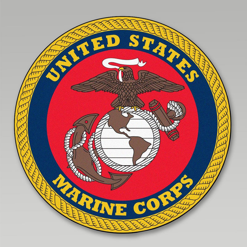 MARINES ROUND MAT