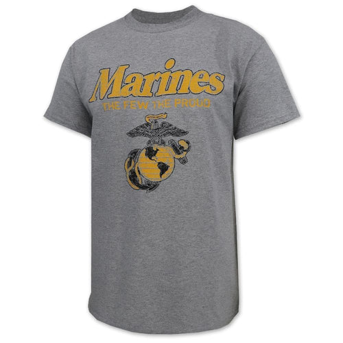 MARINES THE FEW THE PROUD FADED T-SHIRT (GREY) 1