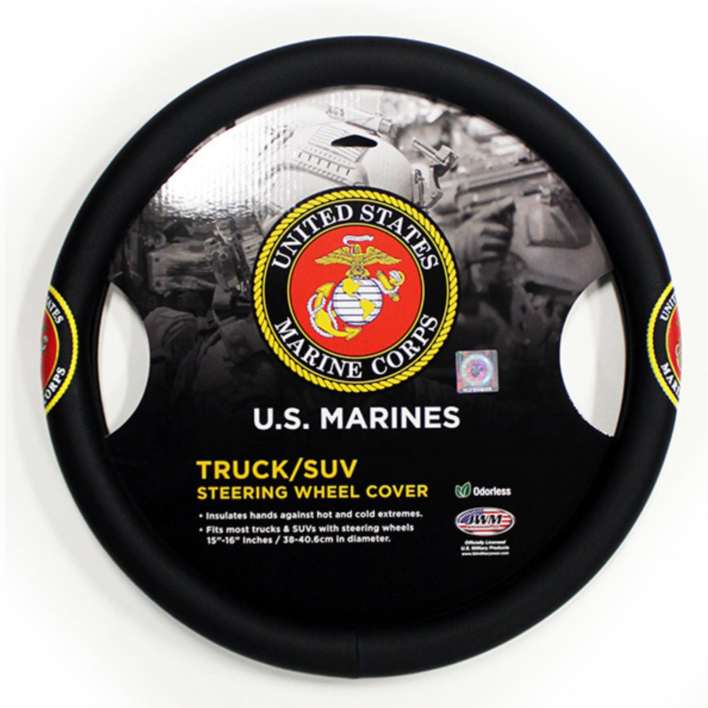 MARINES TRUCK/SUV STEERING WHEEL COVER 16"