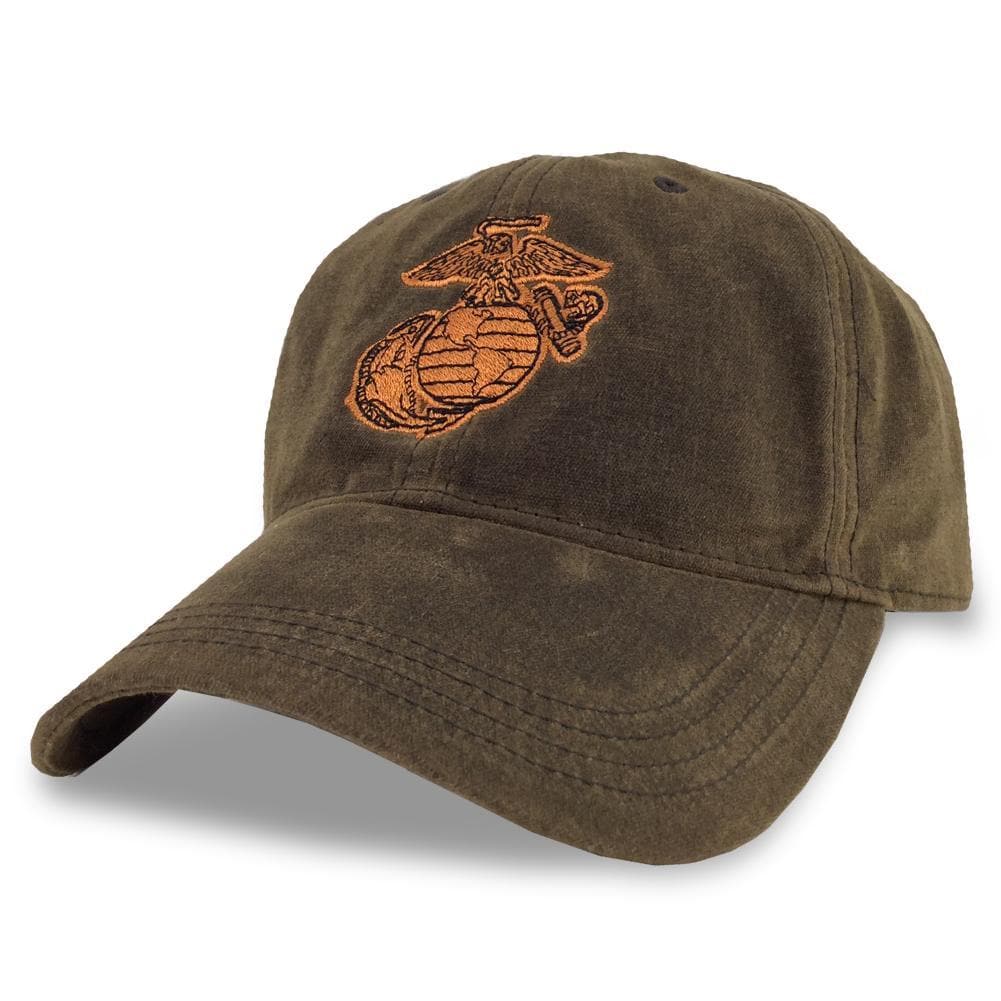 MARINES WAXED TWILL LOGO CAP 4