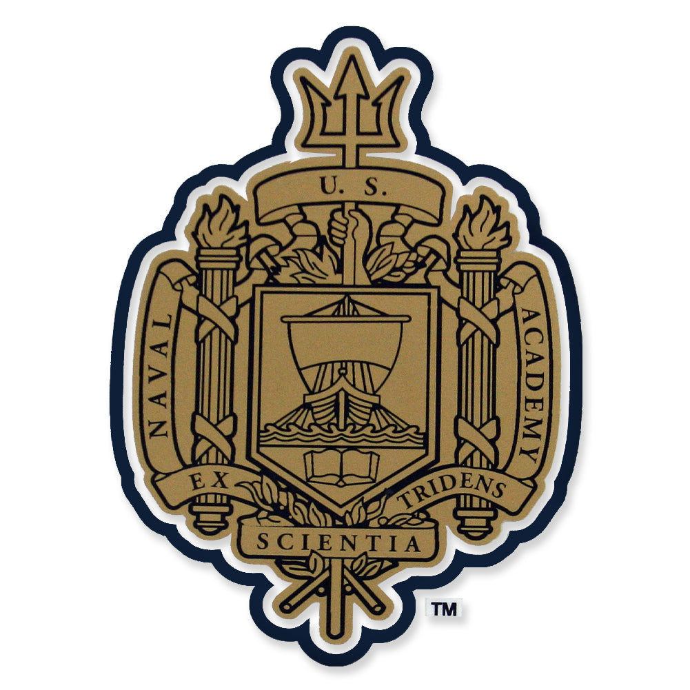 NAVAL ACADEMY CREST DECAL 1