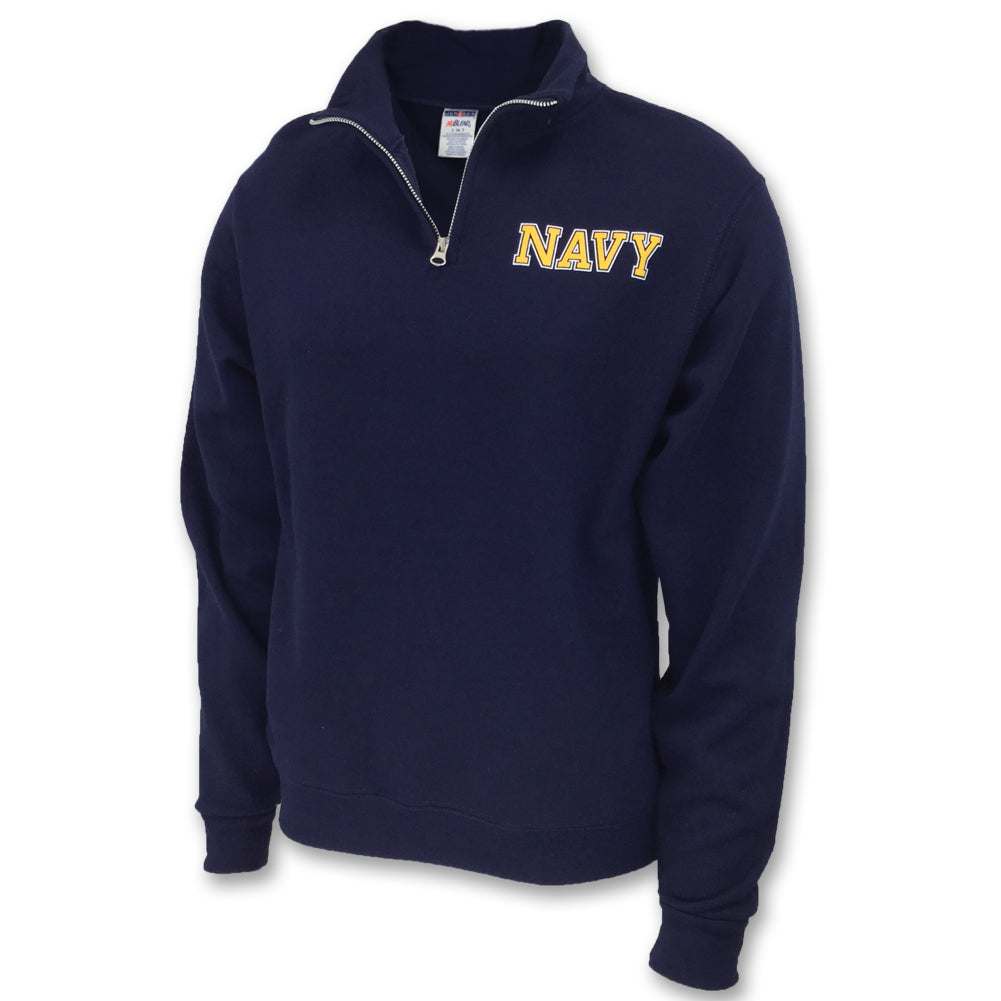 NAVY 1/4 ZIP SWEATSHIRT (NAVY) 2