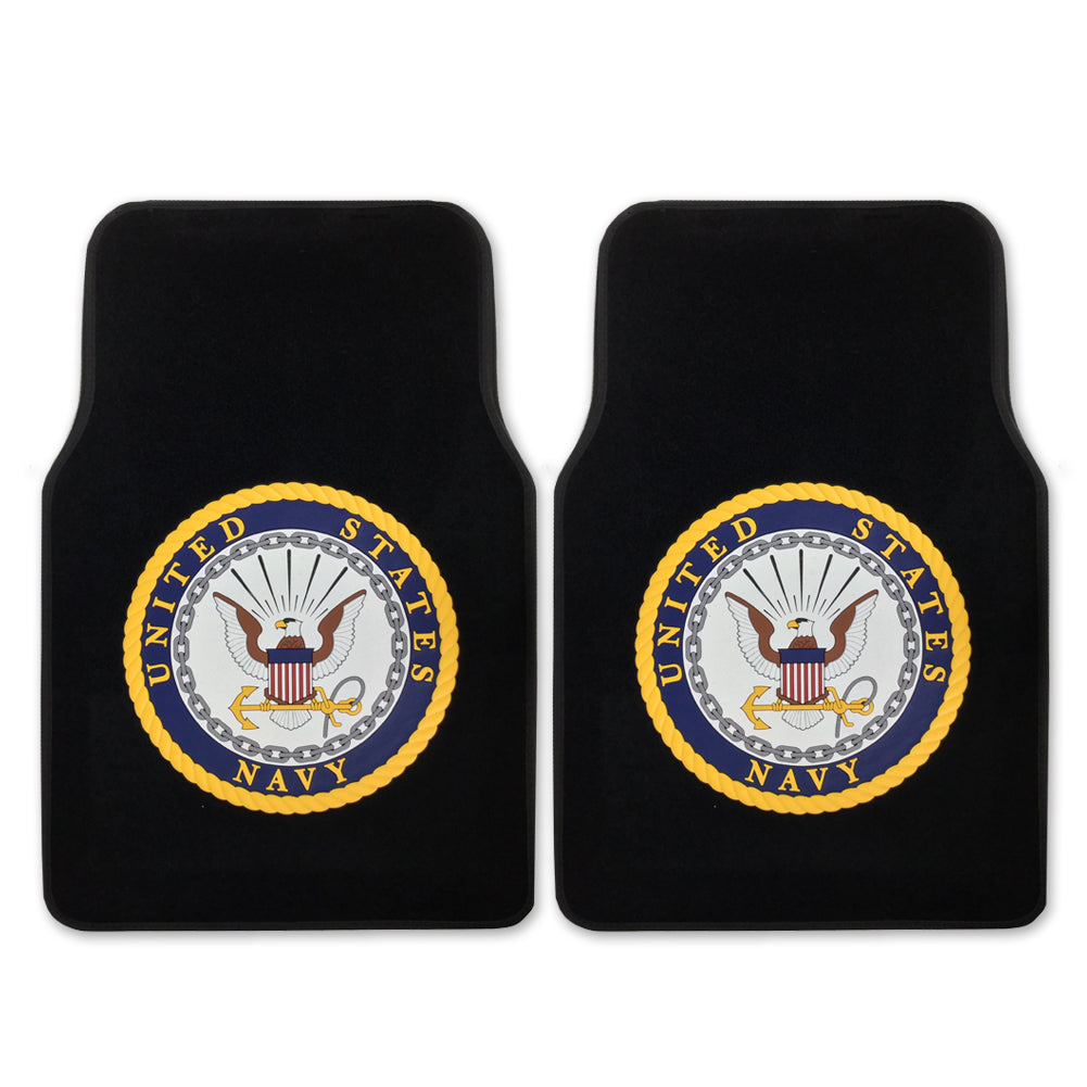 NAVY 2 PIECE CAR MATS 3