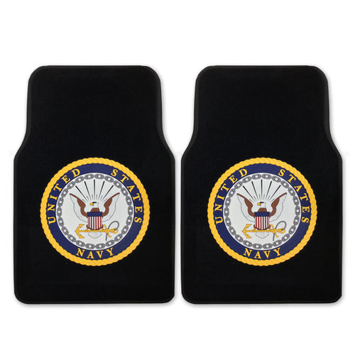 NAVY 2 PIECE CAR MATS 3