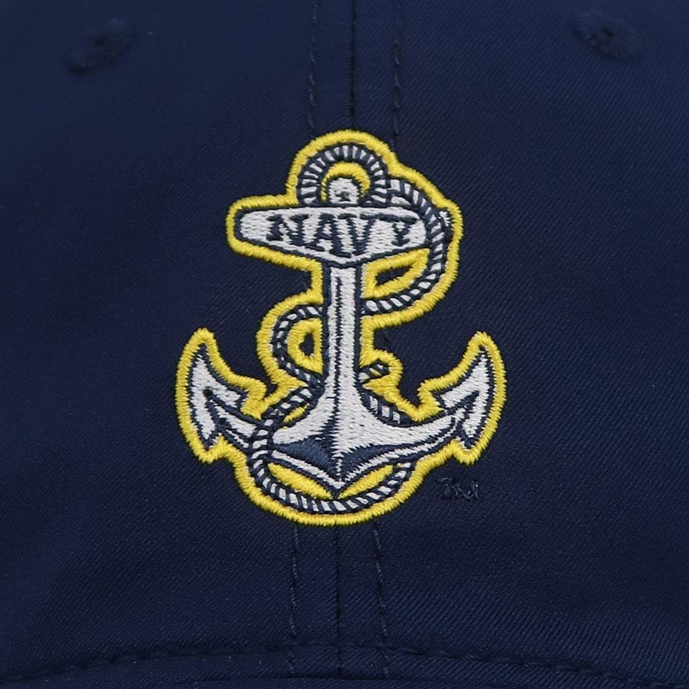 NAVY ANCHOR COOL FIT PERFORMANCE HAT (NAVY) 1