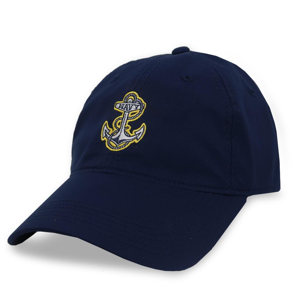 NAVY ANCHOR COOL FIT PERFORMANCE HAT (NAVY) 2