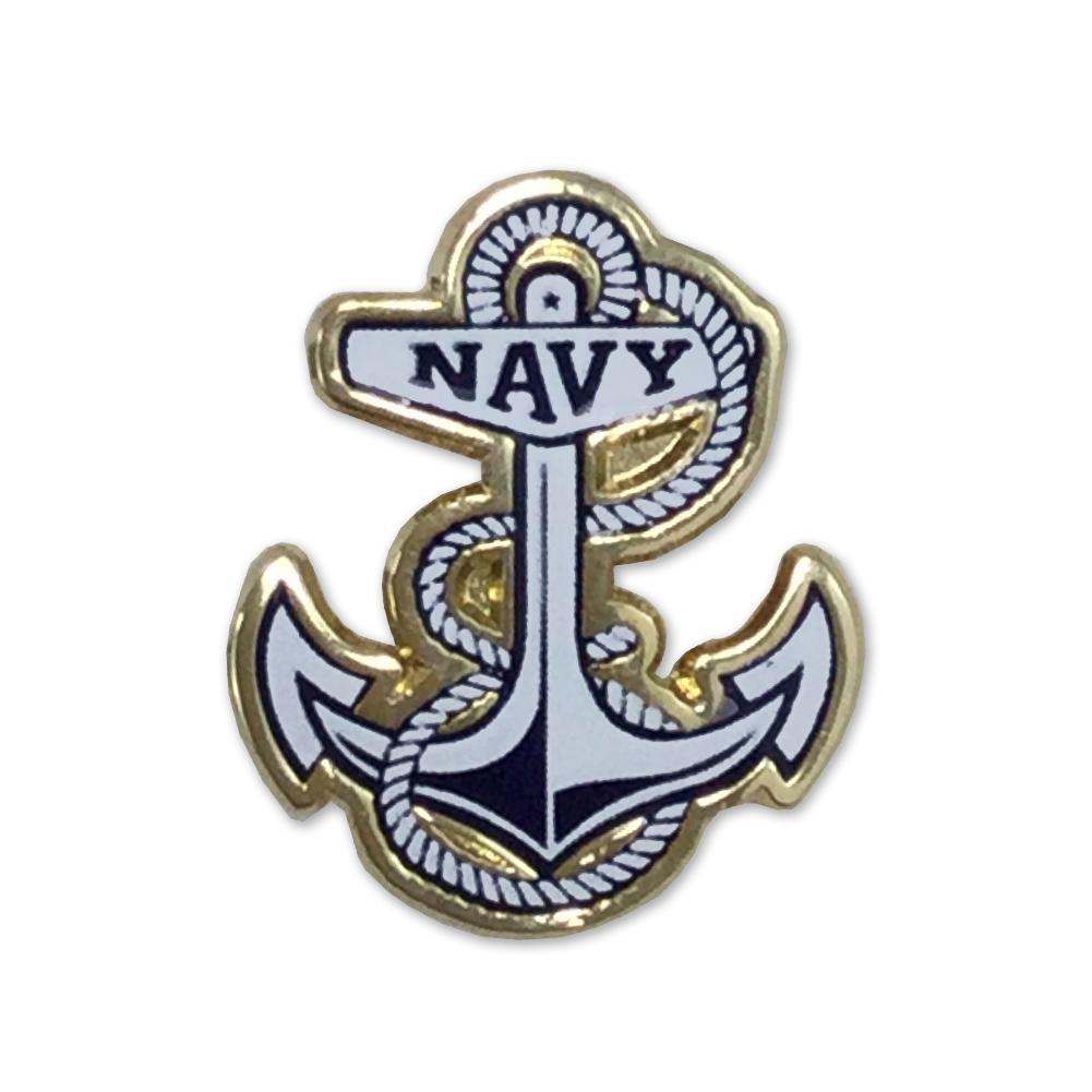 NAVY ANCHOR LAPEL PIN