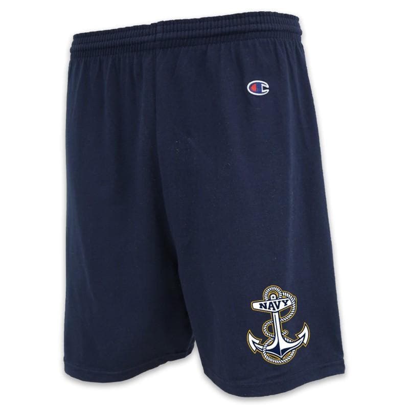 NAVY CHAMPION ANCHOR LOGO COTTON SHORT (NAVY)