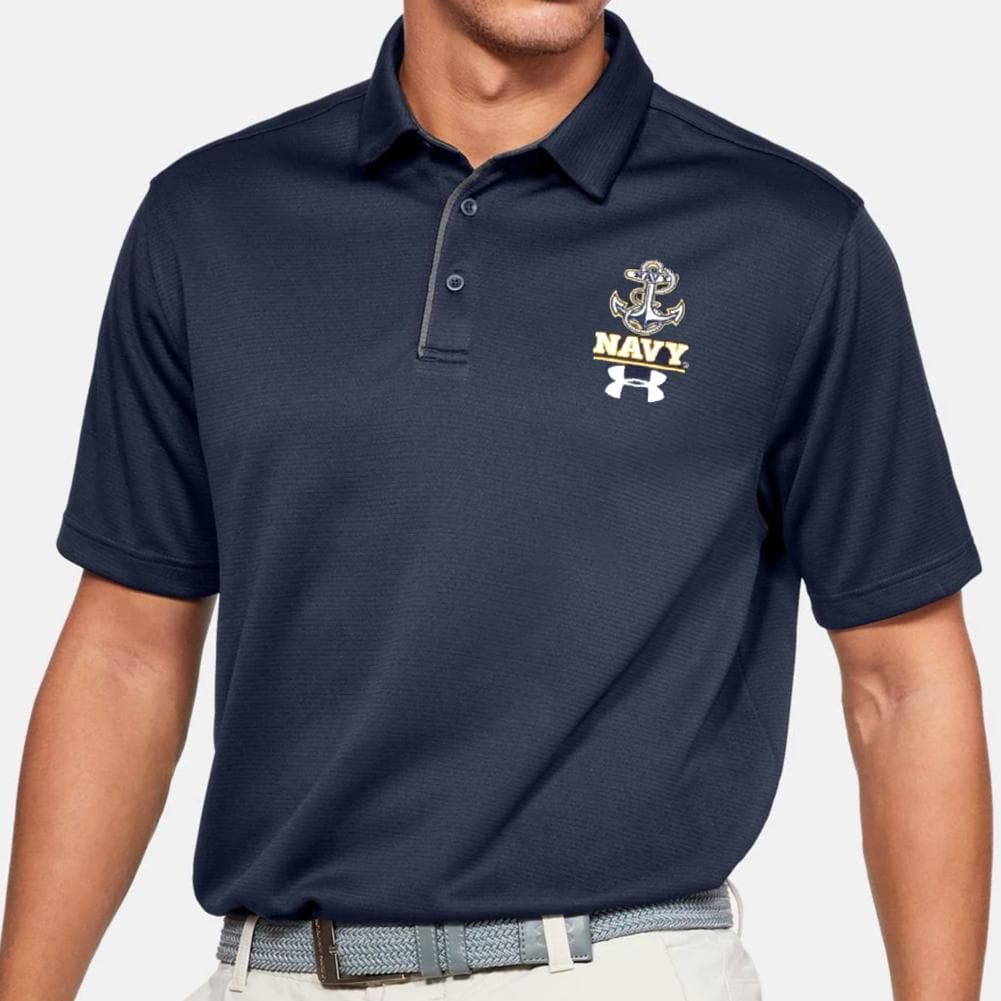 NAVY ANCHOR UNDER ARMOUR TECH POLO (NAVY) 2