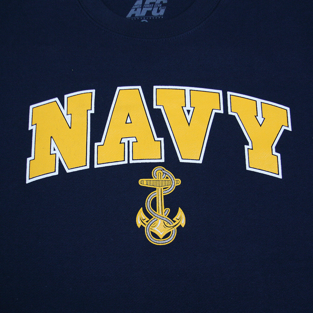 NAVY ARCH ANCHOR CREWNECK (NAVY) 1