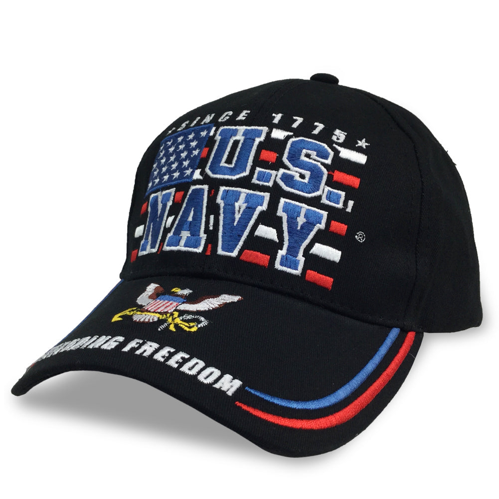 NAVY BLOCK FLAG HAT 6