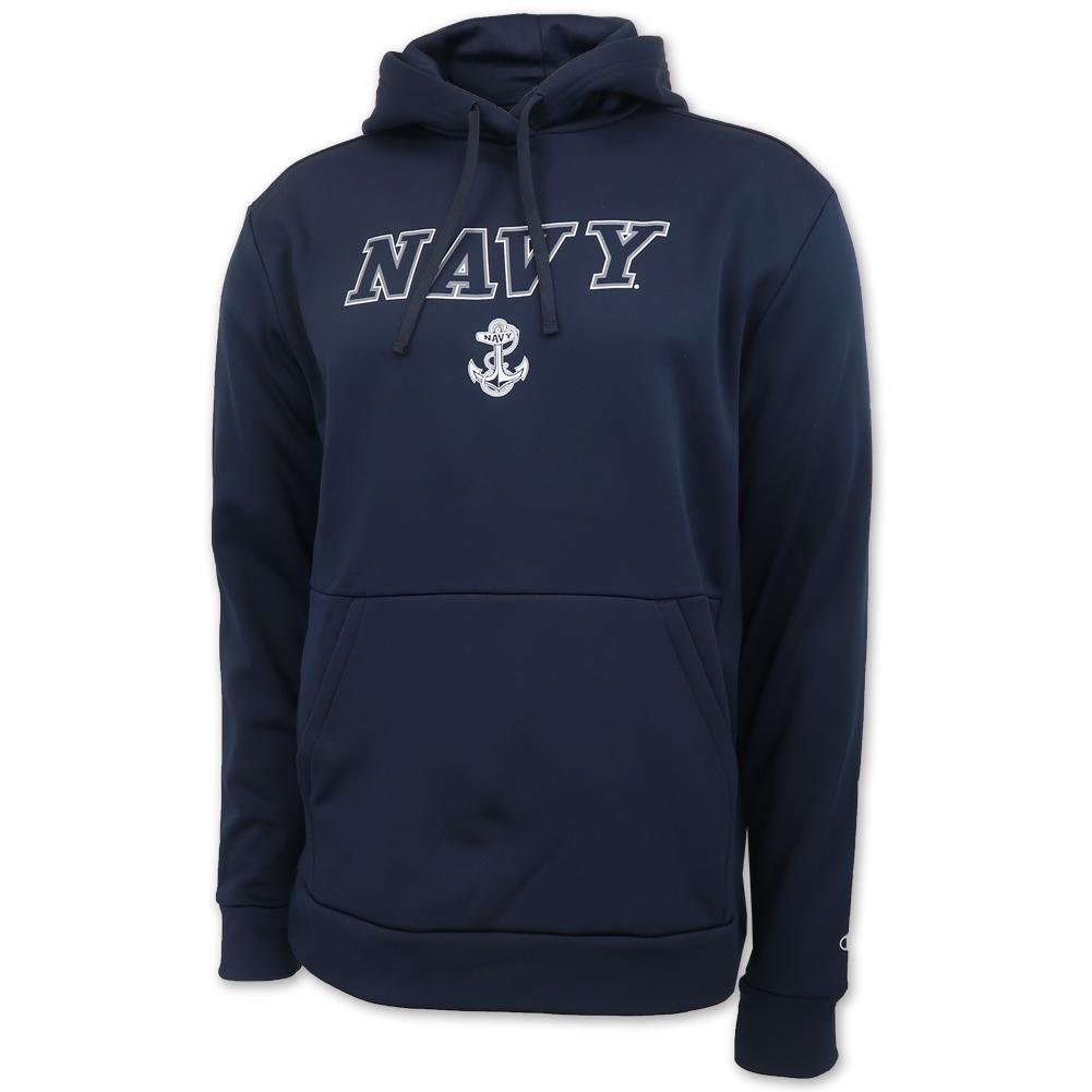 NAVY CHAMPION MEN'S FIELD DAY PULLOVER HOOD (NAVY) 1