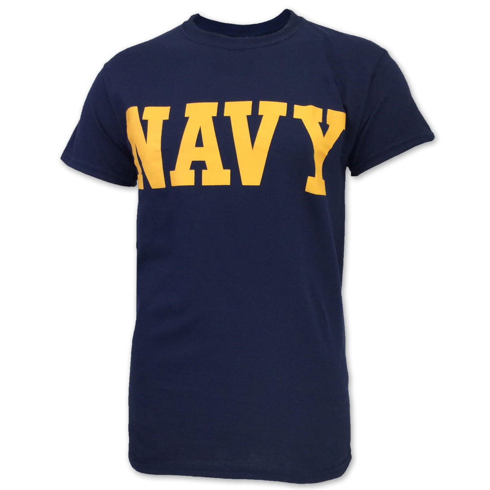 NAVY CORE T-SHIRT (NAVY/GOLD) 4