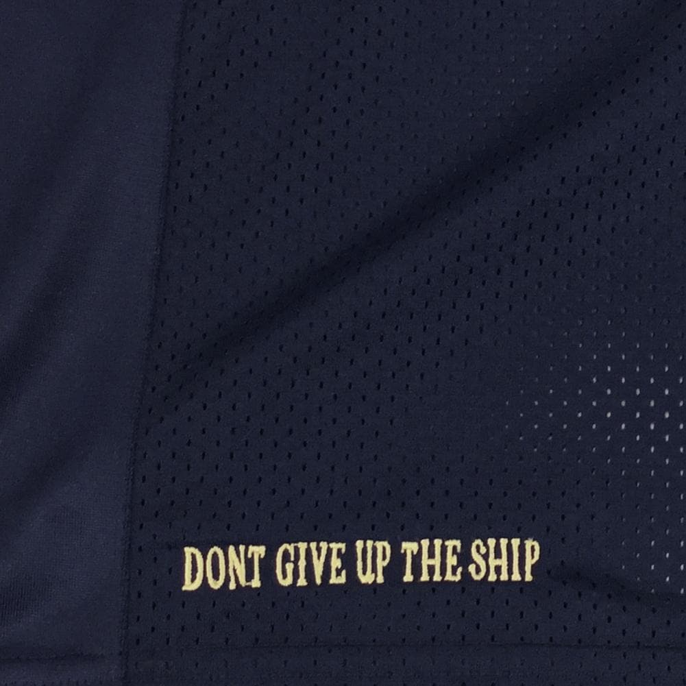 NAVY UNDER ARMOUR SIDELINE CUSTOM FOOTBALL JERSEY 9